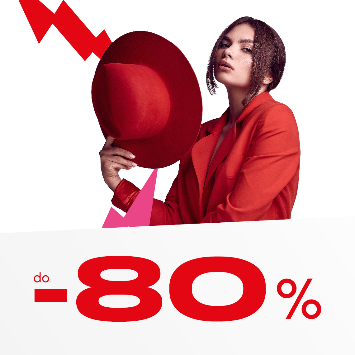 kobieta z czerwonym kapeluszem