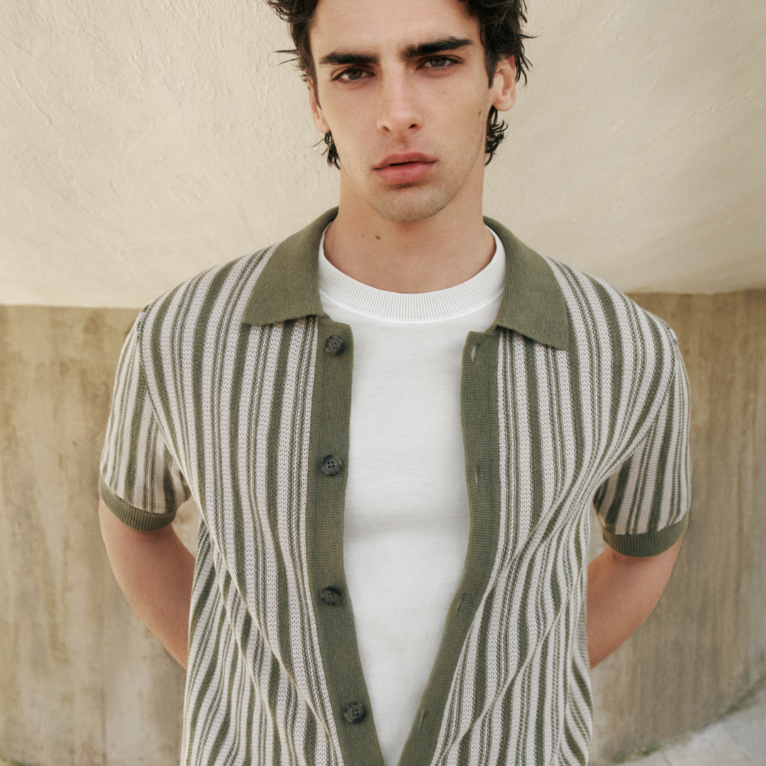 young man with Marc O'Polo clothes